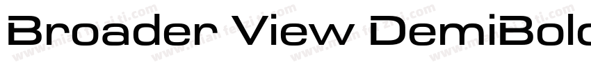 Broader View DemiBold字体转换